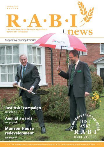 Annual awards see page 4 Just Ask! - Royal Agricultural Benevolent ...