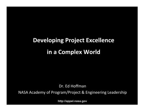 Developing Project Excellence in a Complex World