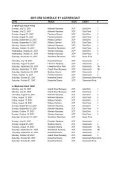 2007 OSS Schedule by A-S-G - May 1 - Ontario Sires Stakes