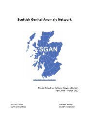 Scottish Genital Anomaly Network - National Services Division