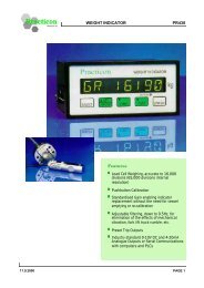 Features WEIGHT INDICATOR PR430