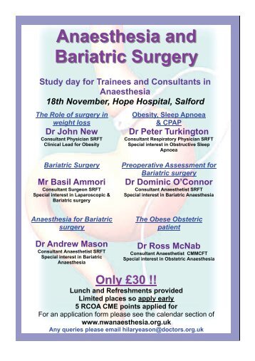 Anaesthesia and Bariatric Surgery