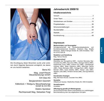 Jahresbericht 2009/10