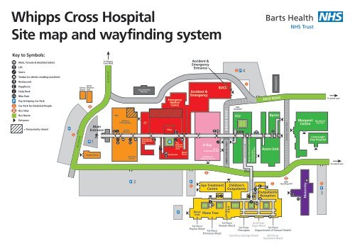 whipps cross map Whipps Cross Hospital Site Map And Wayfinding System whipps cross map