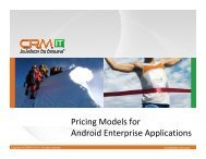 Pricing Models For Android Enterprise Applications