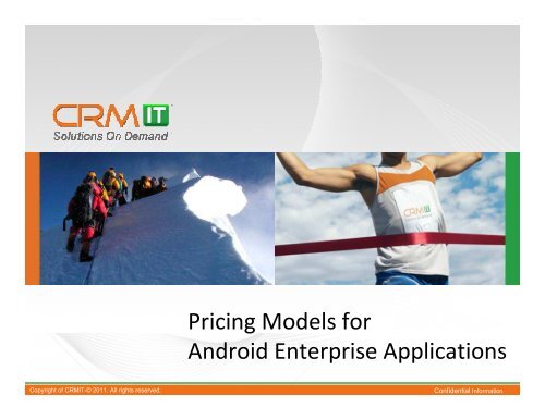 Pricing Models For Android Enterprise Applications