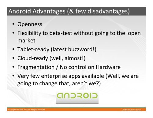 Pricing Models For Android Enterprise Applications