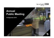 Annual Public Meeting - Barts Health NHS Trust