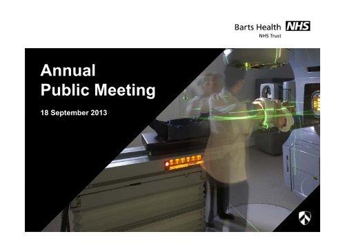 Annual Public Meeting - Barts Health NHS Trust