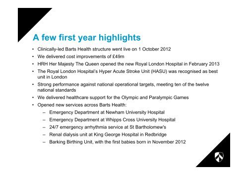 Annual Public Meeting - Barts Health NHS Trust