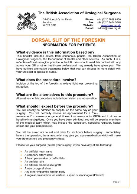 Foreskin disorders – Sandhurst Urology