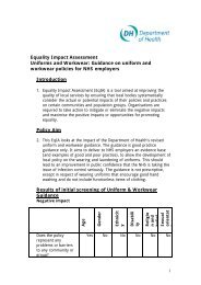 (DOH) Uniform and Workwear - East Lancashire Hospitals NHS Trust