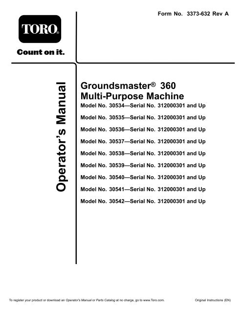 toro serial number date code