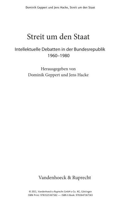 und Leseprobe (PDF) - Vandenhoeck & Ruprecht