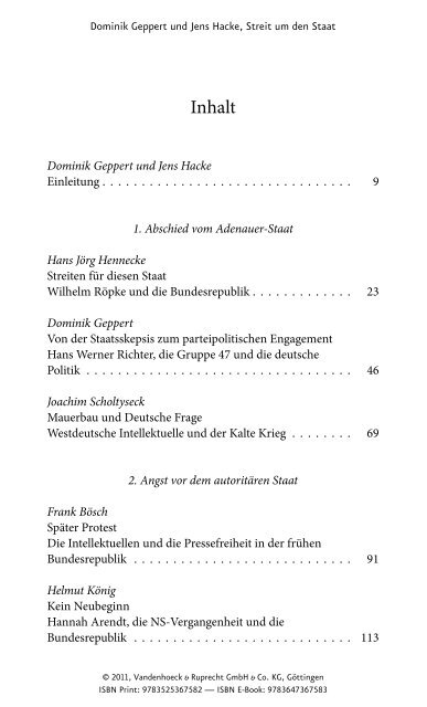 und Leseprobe (PDF) - Vandenhoeck & Ruprecht