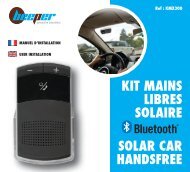 KIT MAINS LIBRES SOLAIRE SOLAR CAR HANDSFREE - Beeper