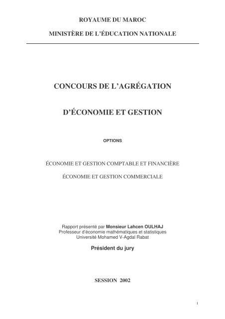 Rapport jury 2002 - CPA-EG - ENSET