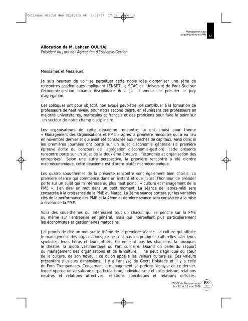 Actes des JEG2 - Index of - ENSET