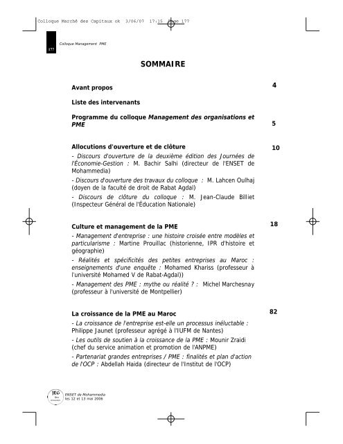 Actes des JEG2 - Index of - ENSET