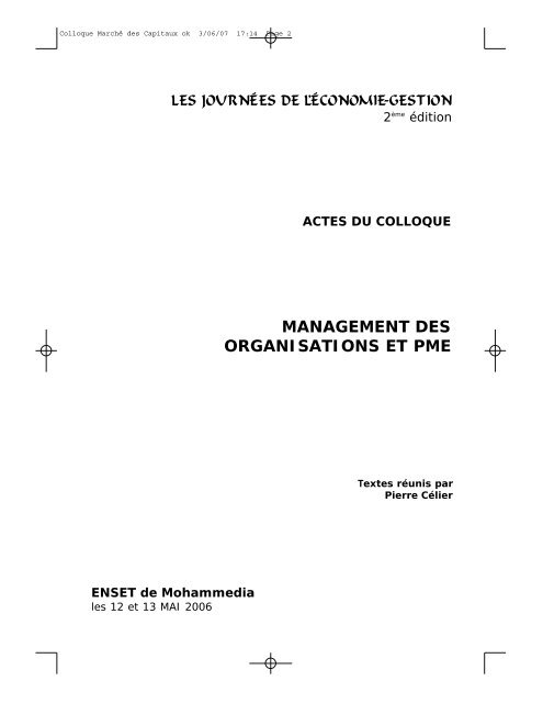 Actes des JEG2 - Index of - ENSET