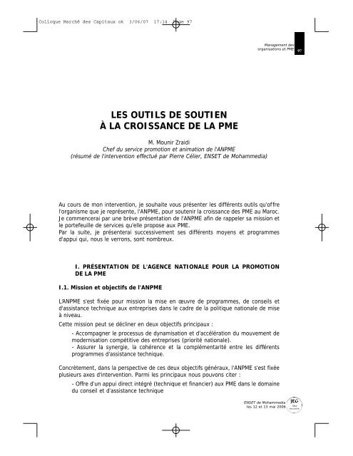 Actes des JEG2 - Index of - ENSET