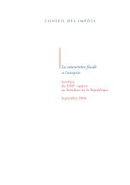 La concurrence fiscale et l'entreprise : synthÃ¨se du 22e rapport du ...