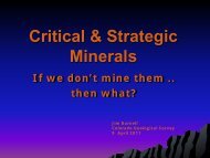 Critical and Strategic Minerals - Colorado Mining Association