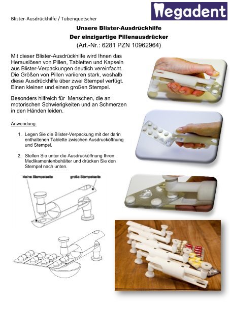 Blister-Ausdrückhilfe & Tubenquetscher