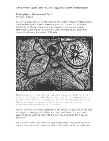 petroglyphsHeavenEarth Keddie â Discovery 26(2) - Royal BC ...