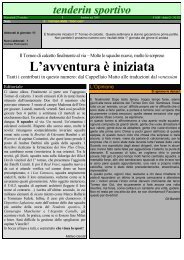 L'avventura è iniziata - Tenderin Sportivo