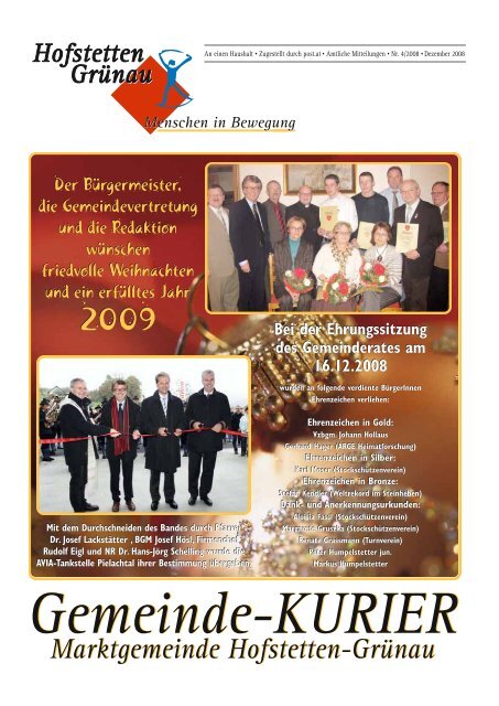 Ausgabe 4/2008 (3,20 MB) - Hofstetten-Grünau