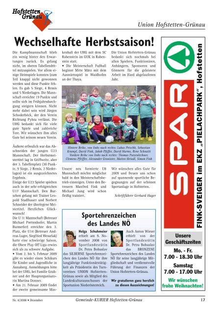 Ausgabe 4/2008 (3,20 MB) - Hofstetten-Grünau