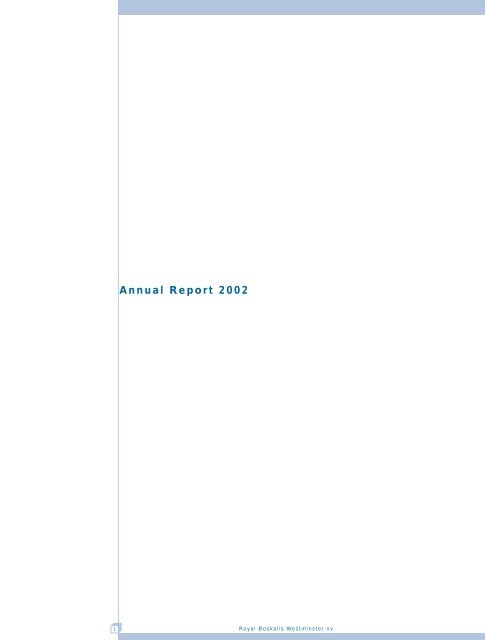 Annual r eport 2002 Annual r eport 2002 - Boskalis