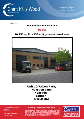 Unit 10 Falcon Park, Neasden Lane, Neasden ... - Grant Mills Wood