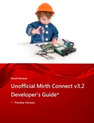 Unofficial Mirth Connect Developer’s Guide