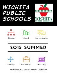 WICHITA PUBLIC SCHOOLS 2015 Summer Calendar