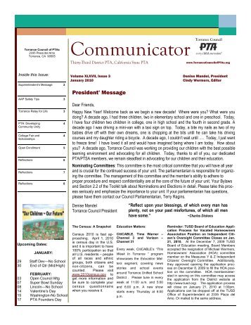 Communicator - Torrance Council of PTAs