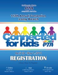 CA PTA 2011 Convention Handbook - Torrance Council of PTAs