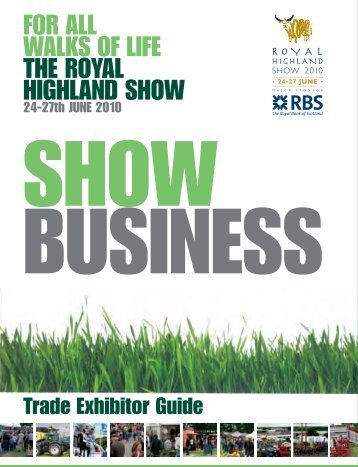 indoor trade stands - Royal Highland Show