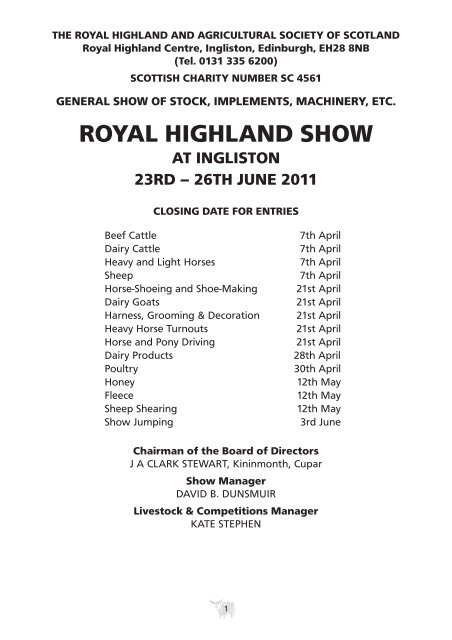 rhs horse.qxd - Royal Highland Show