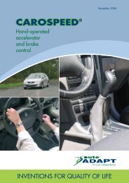 CAROSPEED hand and brake control - Mobility Engineering