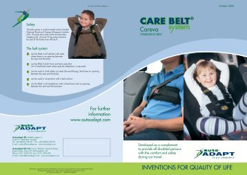 CARE BELT SYSTEM - Mobility Engineering