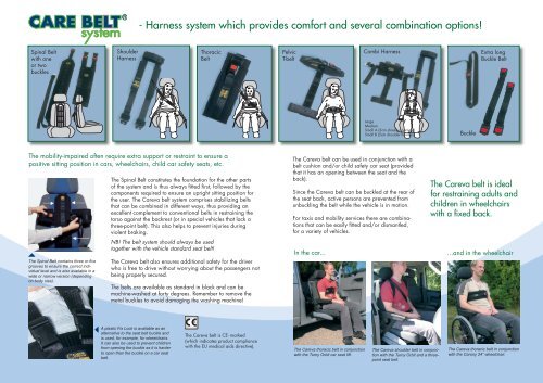 CARE BELT SYSTEM - Mobility Engineering