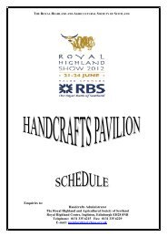 Handcrafts Competition - Royal Highland Show