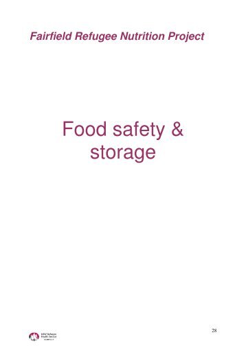 Food Storage and Safety