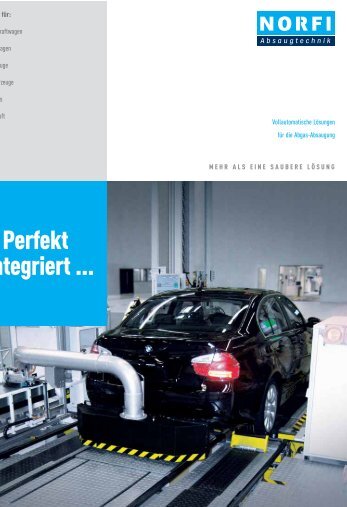 Perfekt integriert ... - Norfi-Absaugtechnik Gmbh