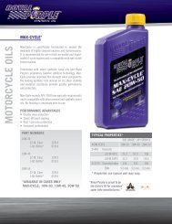 MOTORCYCLE OILS - Royal Purple