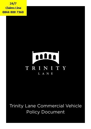 Trinity Lane Commercial Vehicle Policy Document - Adrian Flux