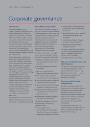 Corporate governance - the Admiral Group plc