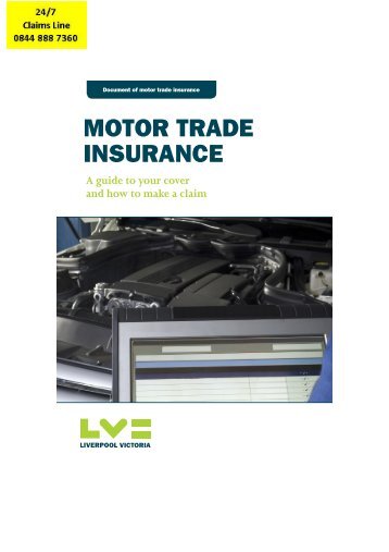 LV Guide to your Motor Trade Insurance Policy Cover & How to ...